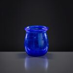 Kleines Töpfchen - Afghanisches Glas - blau