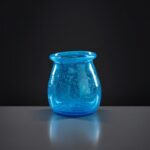 Kleines Töpfchen - Afghanisches Glas - türkis